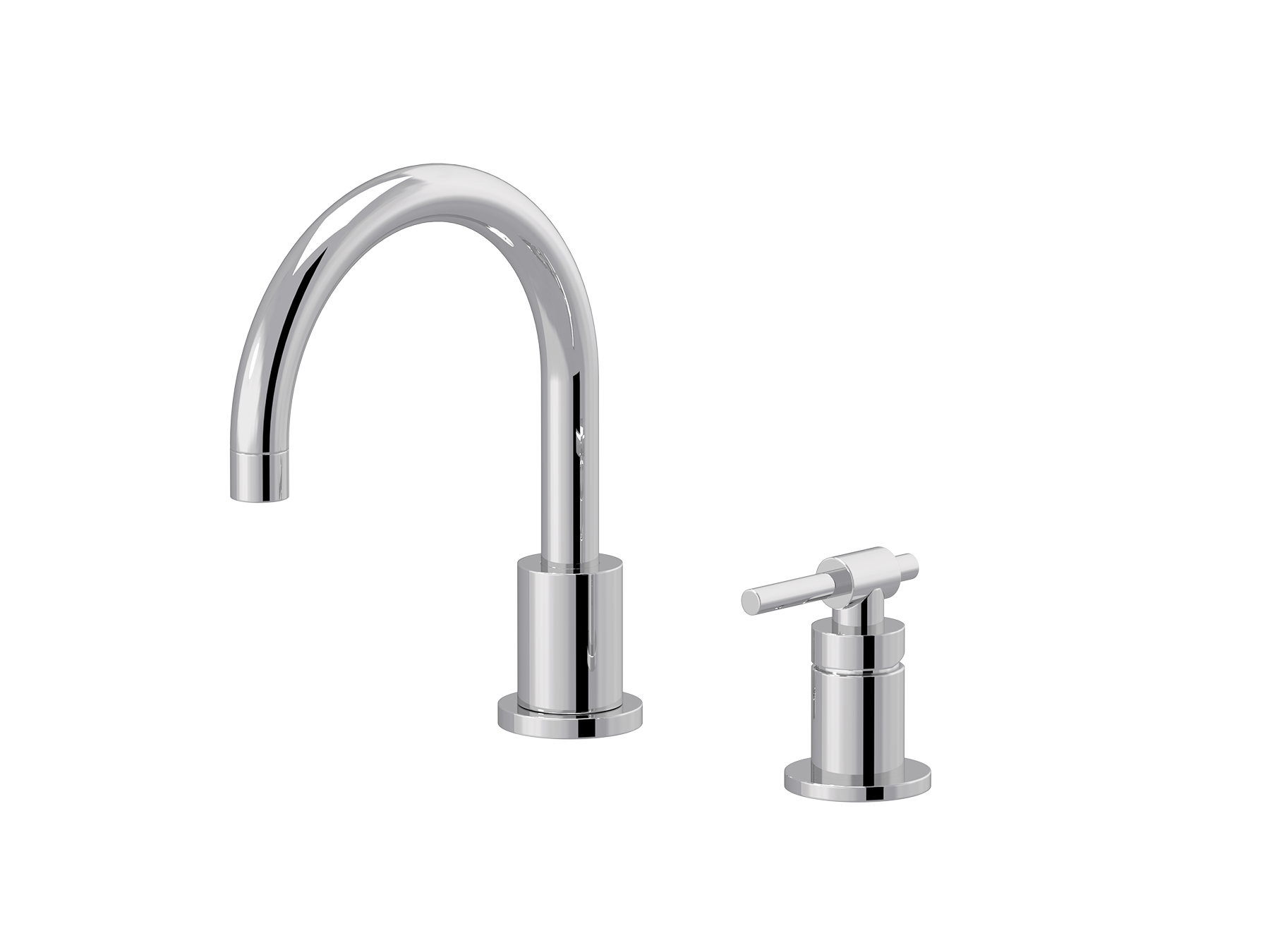 Single-lever washbasin mixer, great spout
