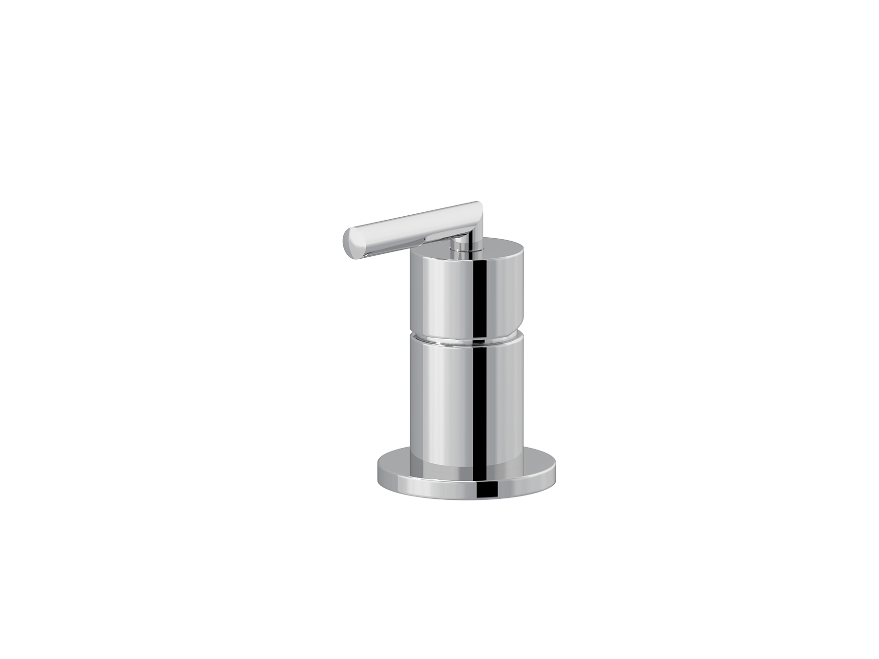 Rim-mounted single-lever washbasin mixer