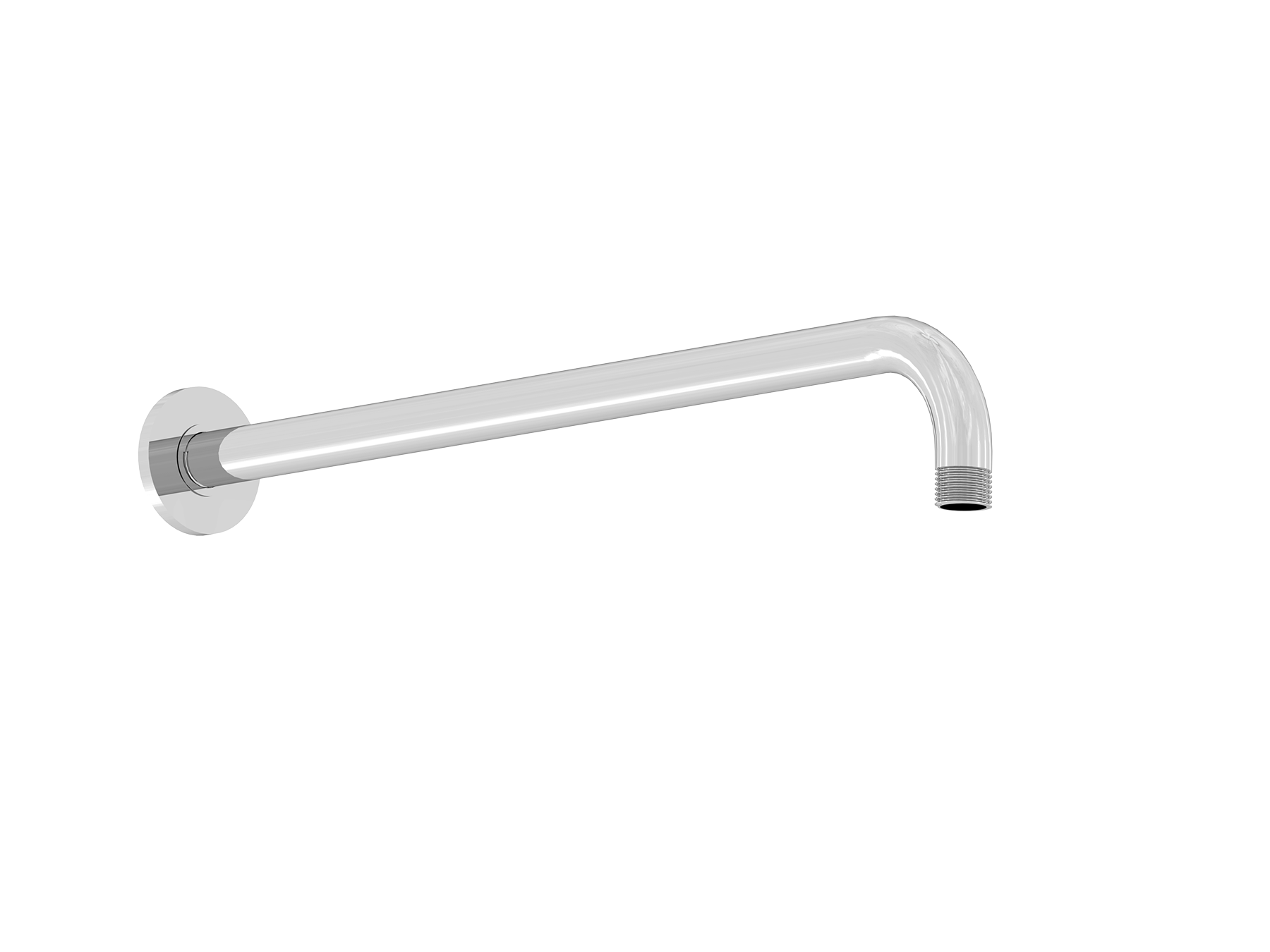 Round shower arm, horizontal, 415 mm