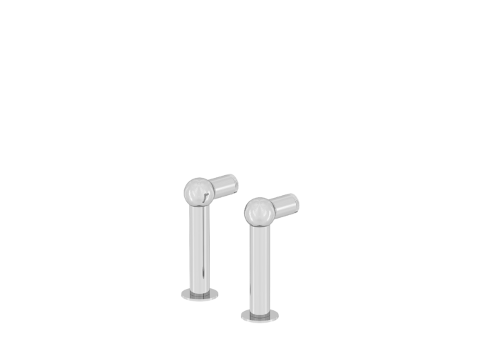 Säulenpaar 14cm "Retro" für Badewanne