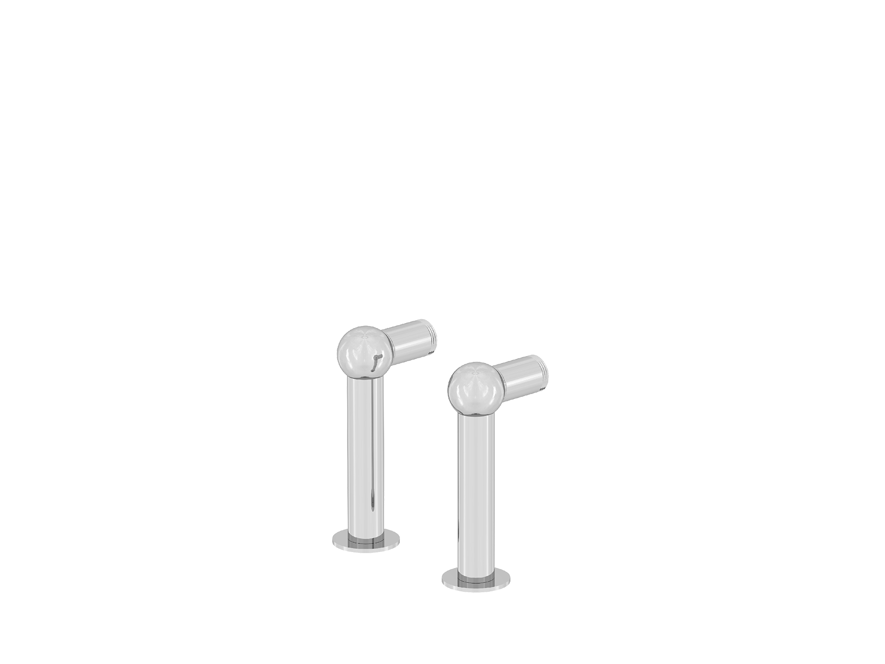 Säulenpaar 14cm „Retro“ für Badewanne