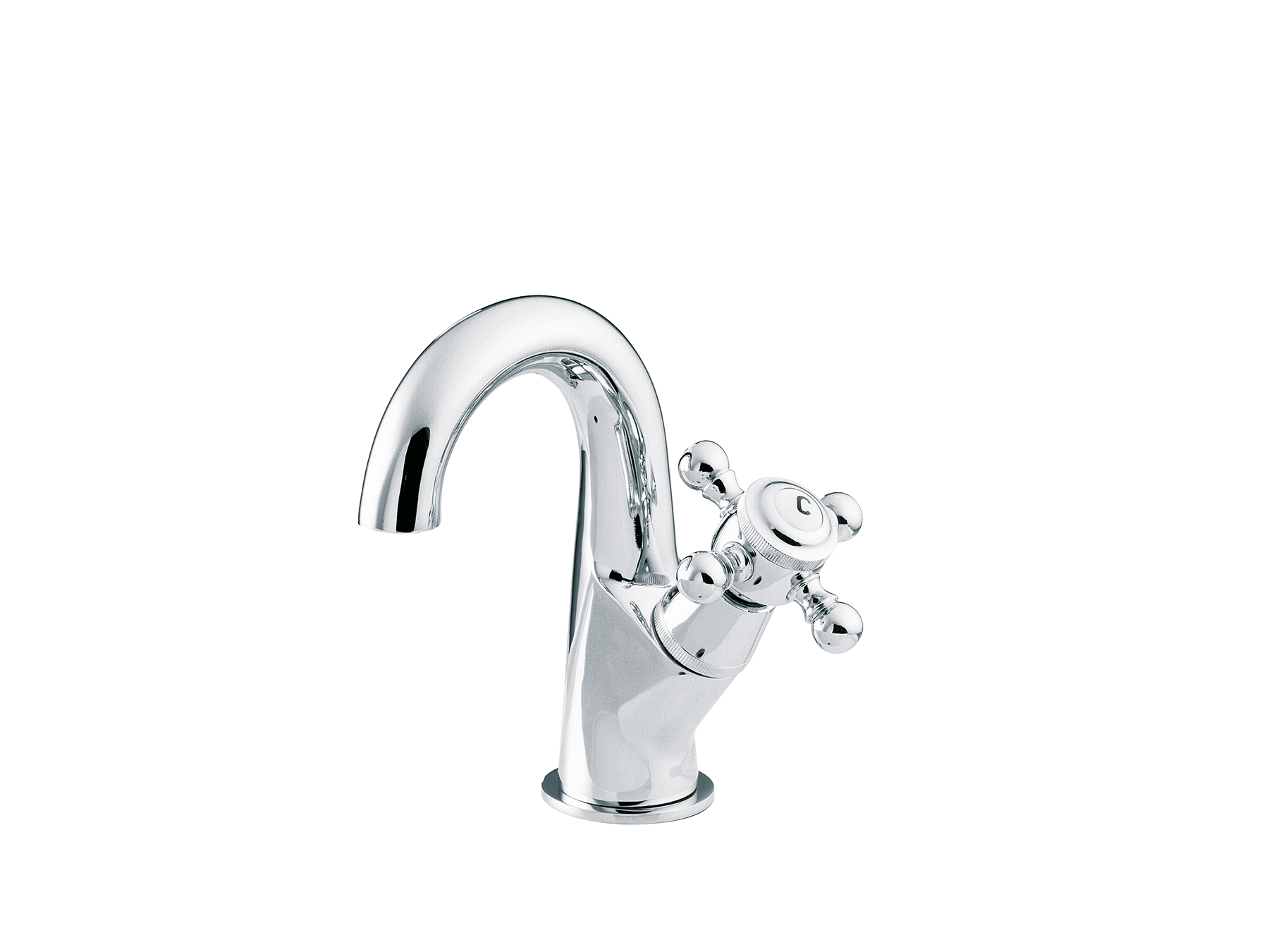 Washbasin tap, swan neck
