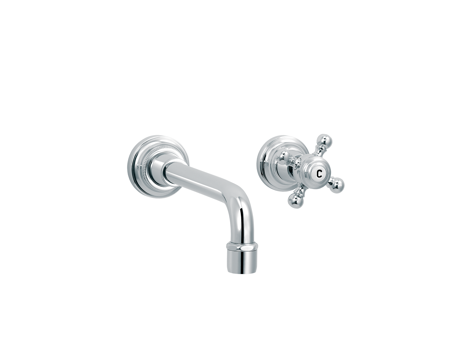Wall-mounted washbasin tap